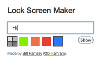 Lock Screen Maker